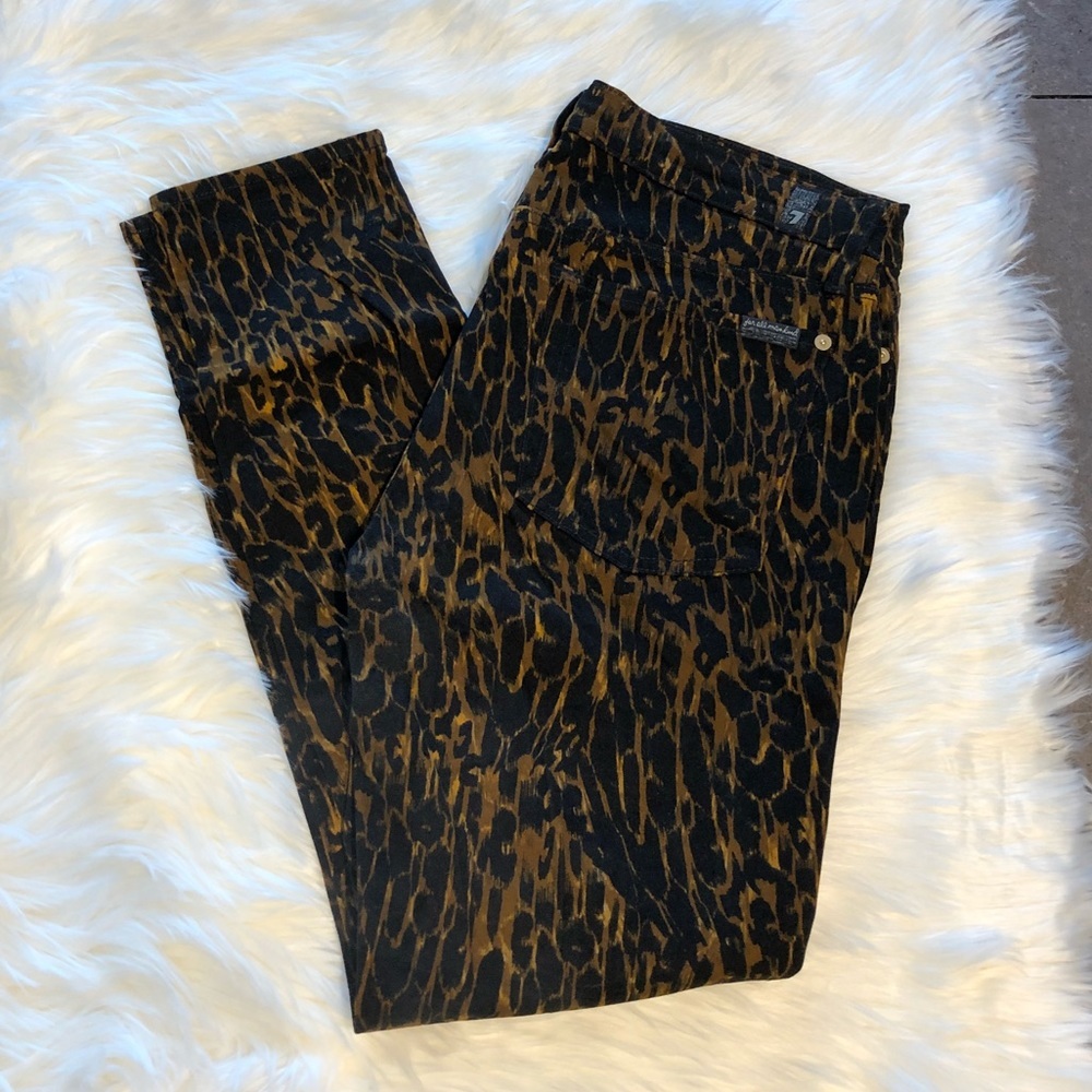 5[7ForAllMankind] Leopard Gwenevere pants